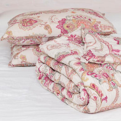 Palm Beach Cotton Quilt Set - Pretty in Pink