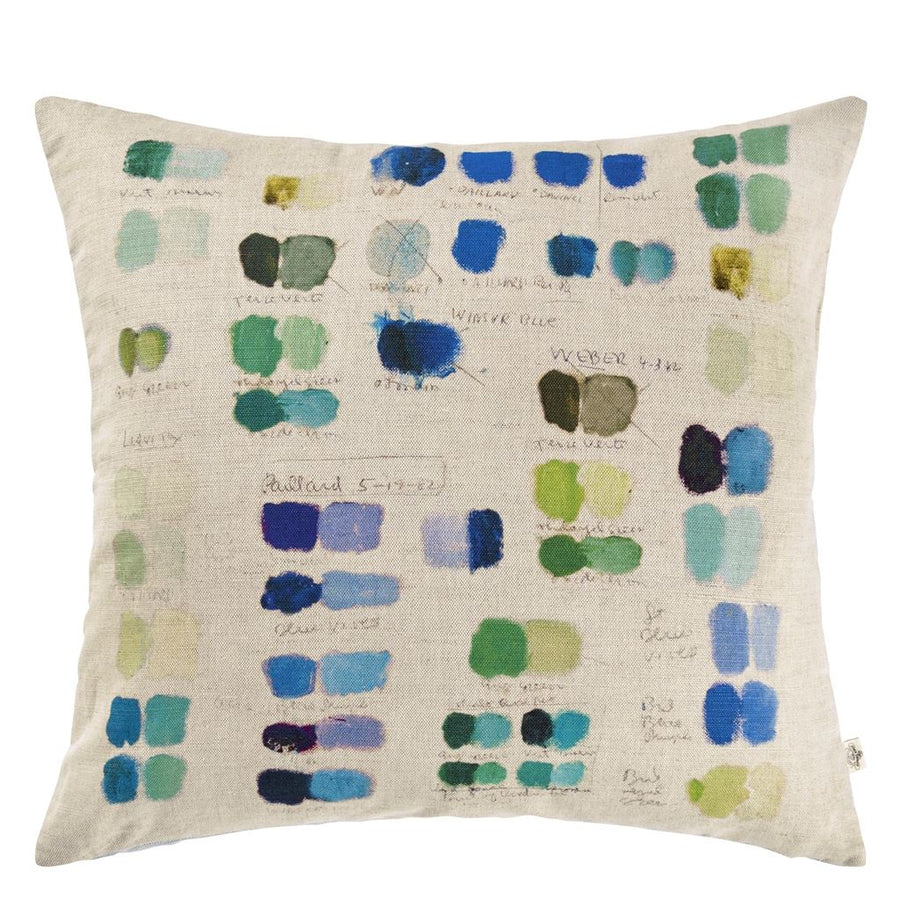 Mixed Tones Cobalt Cushion
