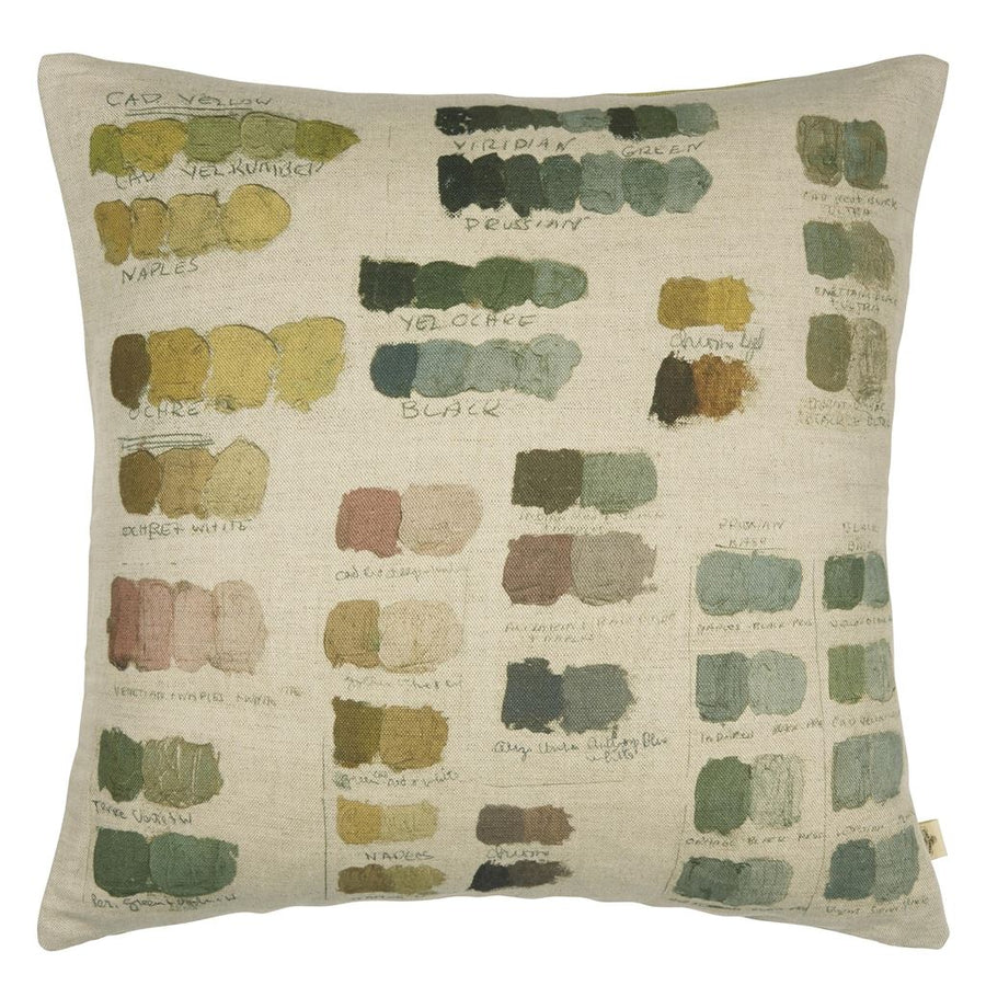 Neutral Mixed Tones Pistachio Cushion