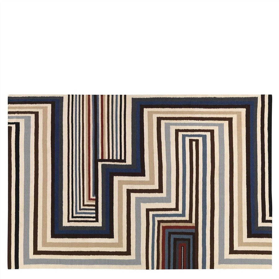 Christian Lacroix Abstract Malachite Cobalt Standard Rug