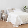 Sublime Linen & Silk Rayon Quilt - Ivory