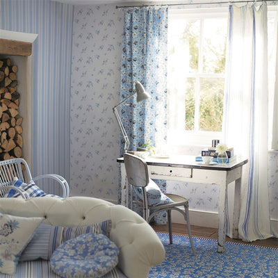 Designers Guild Unlimited Pinstripe - Lapis