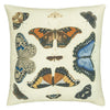 Mirrored Butterflies Parchment Cushion