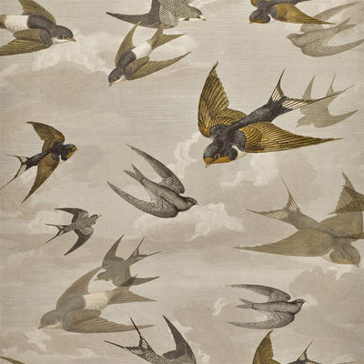 Chimney Swallows Sepia