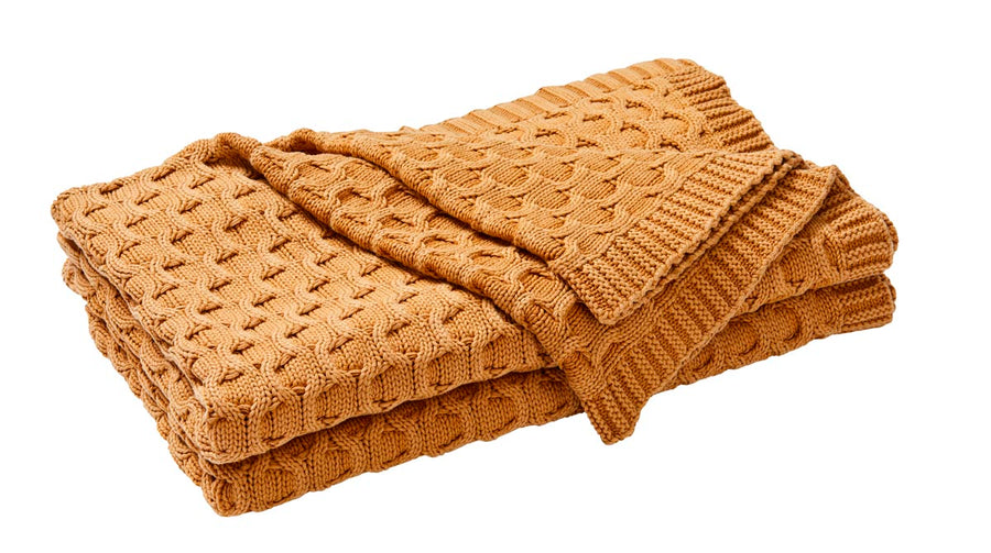 Delaney Ochre Throw